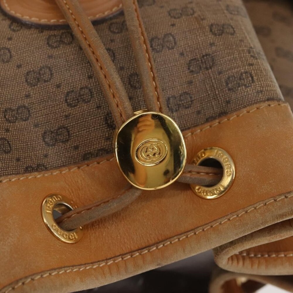 Authentic GUCCI Micro GG Supreme Shoulder Bag PVC Beige Gold 001 165 0937 - Picture 14 of 16